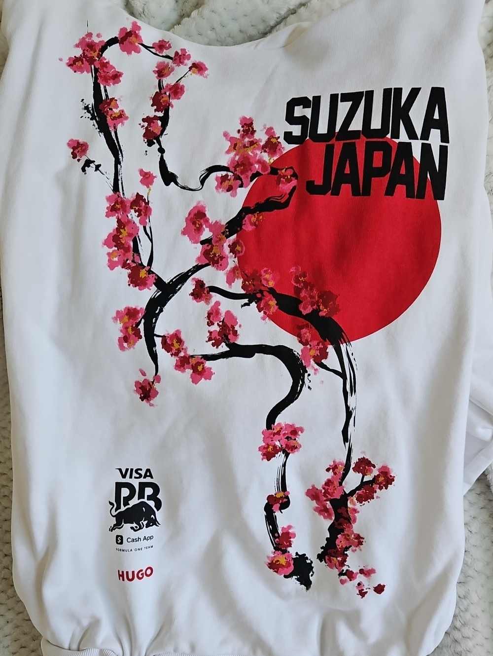 Visa CashApp Racing 2025 Suzuka White HUGO Hoodie